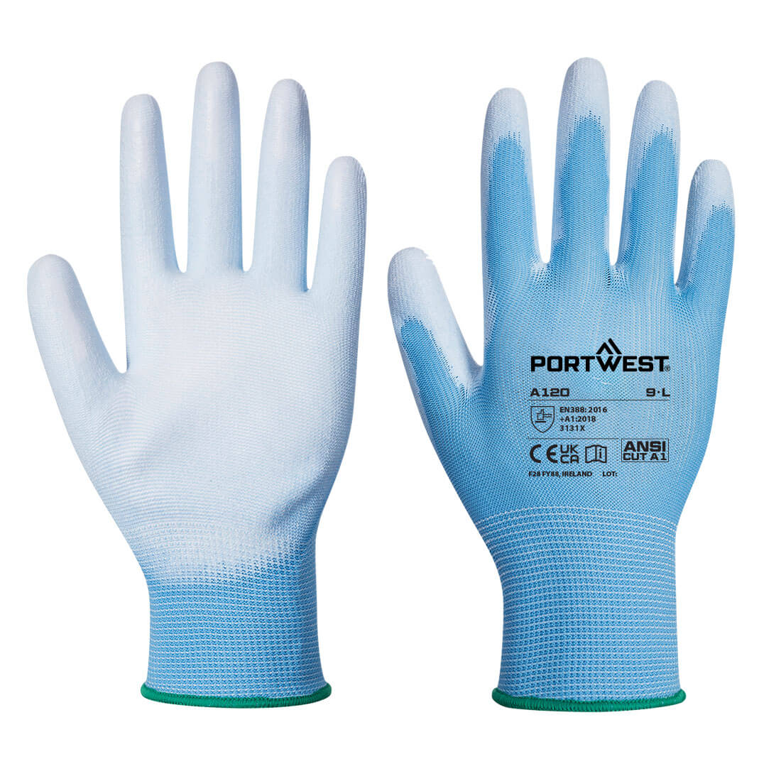 Portwest Nylon védőkesztyű PU tenyérmártott