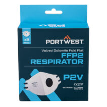 Portwest FFP2 szelepes Dolomit összehajtható lapos maszk (3 db)