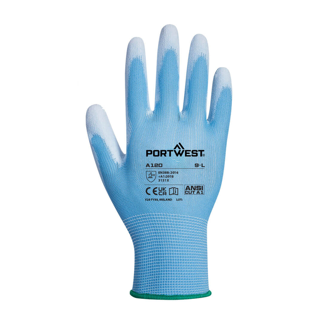 Portwest Nylon védőkesztyű PU tenyérmártott - Image 2