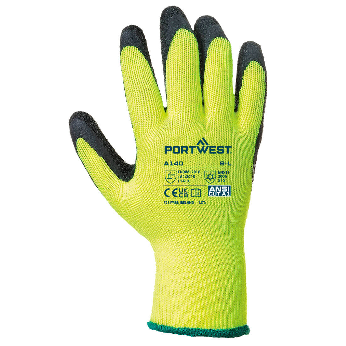 Portwest Mártott latex védőkesztyű, téli kivitel - Image 2