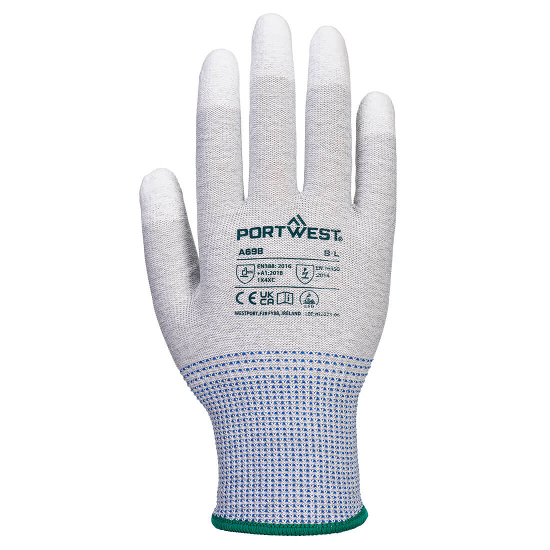 Portwest MR13 ESD PU Fingertip (12 pár) - Image 2